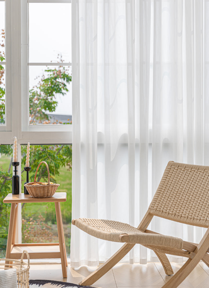 ‌Dreamy Whisper Toothpick Sheer Curtains