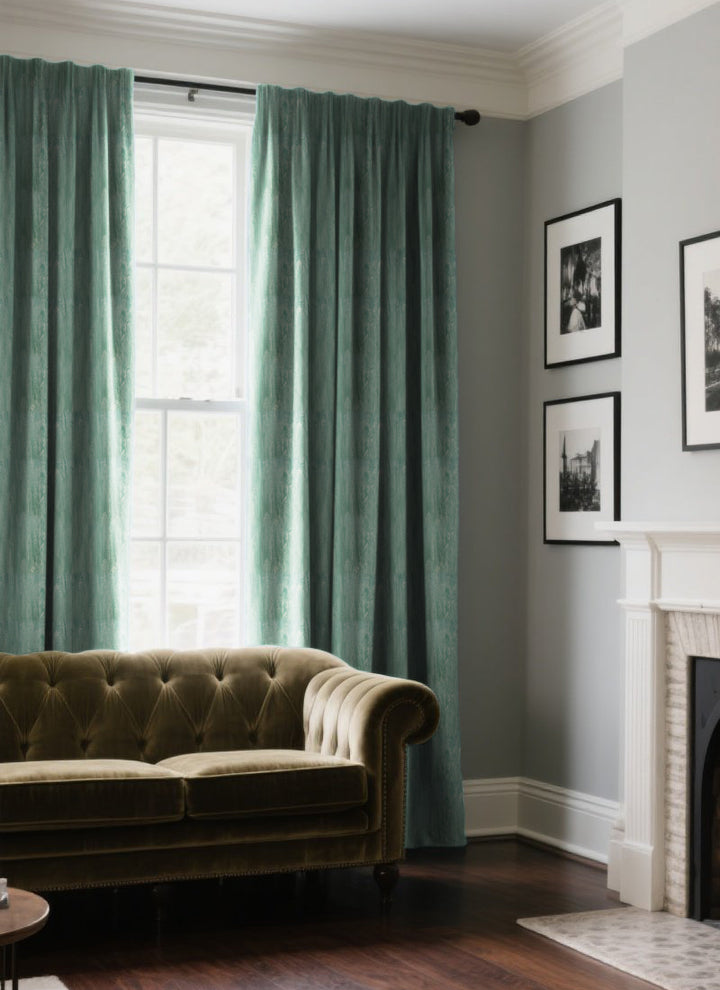 ‌Whispering Snow Chenille Curtains – A Touch of Classic Jiangnan‌