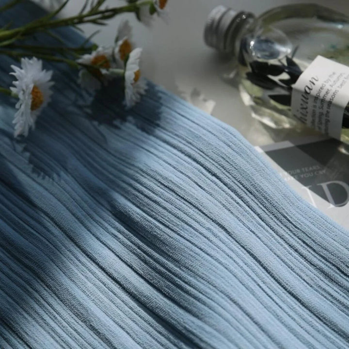 3D Vertical Stripe Texture Chenille Curtains