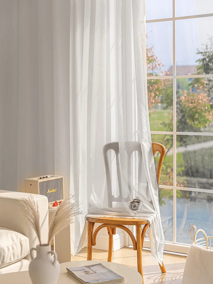 Dreamy Sheer Curtains Woven With Golden Thread