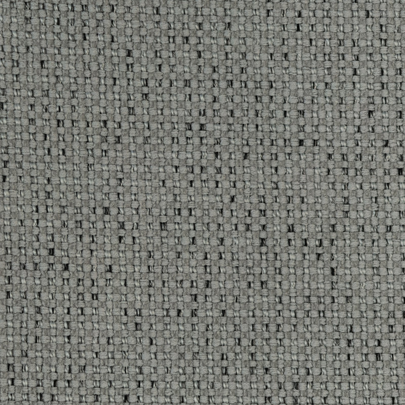 Gray woven curtain fabric texture sample, close-up for home decor or window treatments