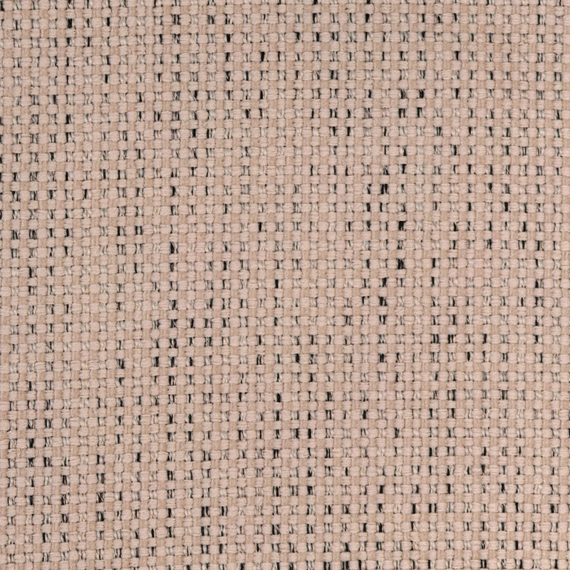 Beige woven curtain fabric texture, showing an open weave pattern, ideal for window coverings.