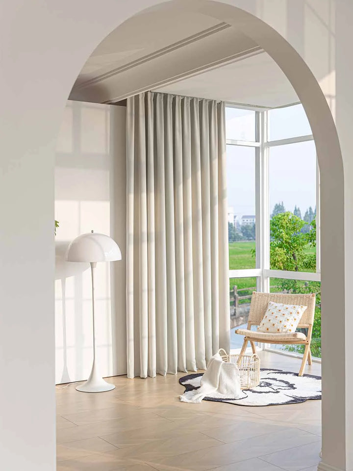 Modern Minimalist Suit Material Double-sided Cotton Dnd linen Curtains