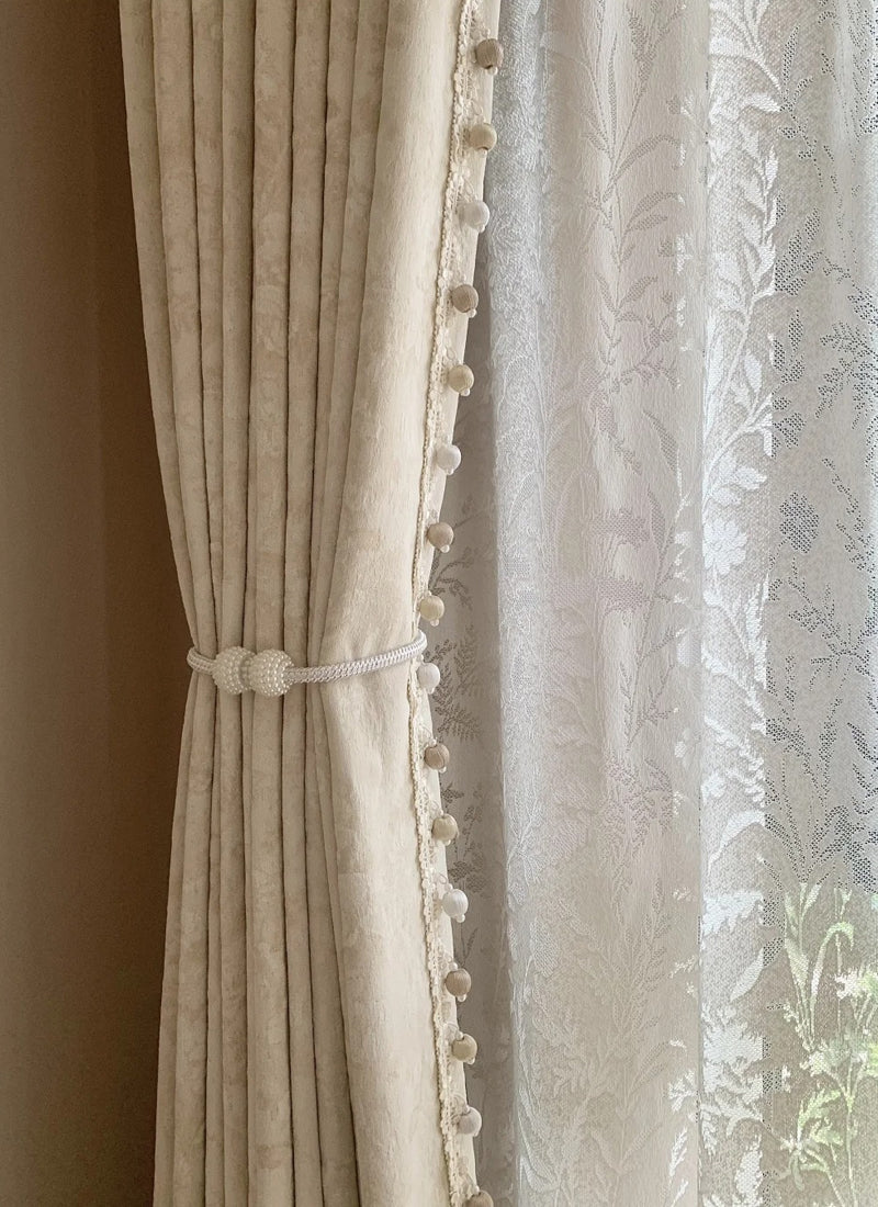 ‌Whispering Snow Chenille Curtains – A Touch of Classic Jiangnan‌