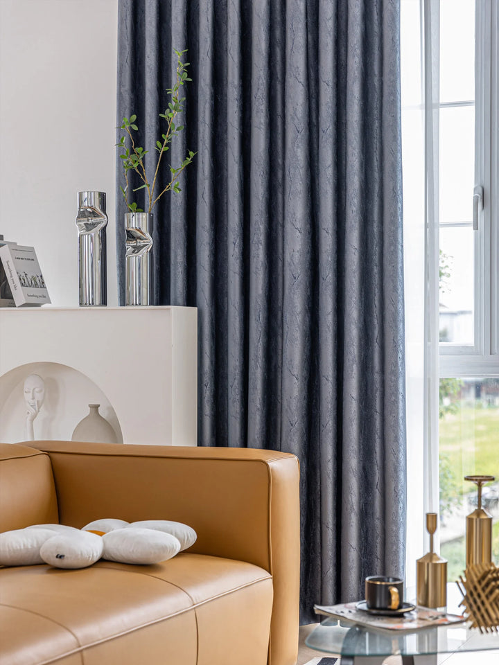 European Advanced Silk With Bright Texture Curtain