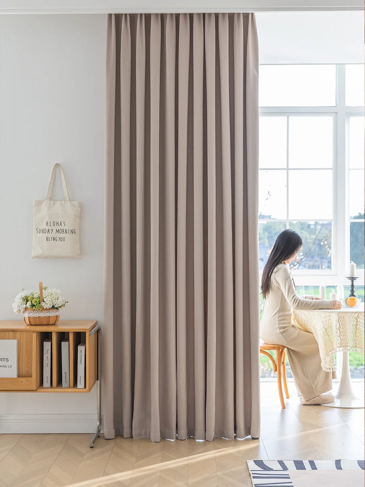 Warm And Romantic High Quality Texture Gold Cotton Chenille Curtains