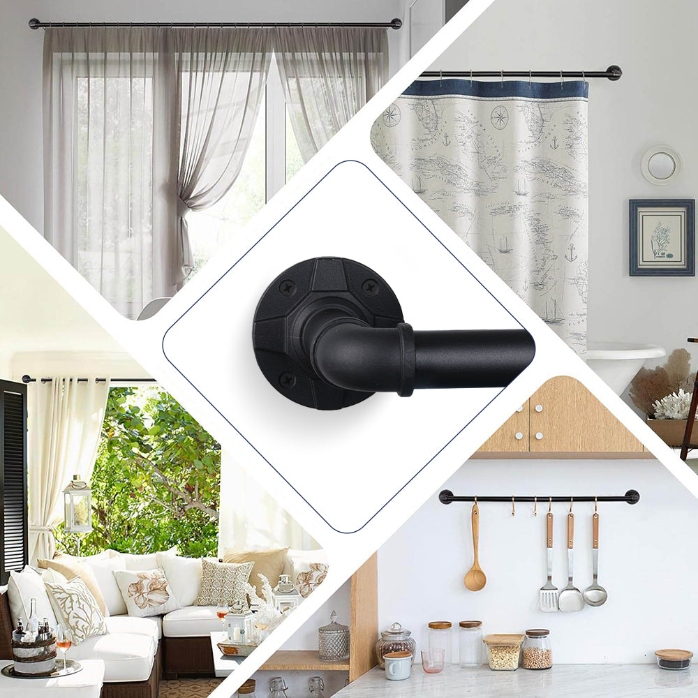 American Style Roman Curtain Rod, Waterproof, Telescopic, Heavy-Duty for Home Use