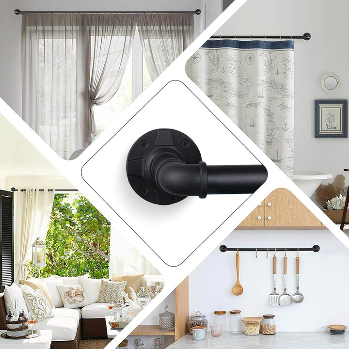 American Style Roman Curtain Rod, Waterproof, Telescopic, Heavy-Duty for Home Use