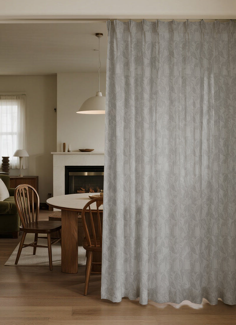 Nature-Inspired Whispering Leaf Sheer Curtains-allowing natural light to softly cascade through, enhancing the elegance of any room.