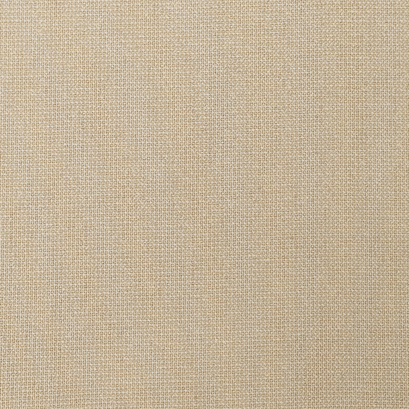 Beige textured curtain fabric close-up, showing woven blackout thermal material