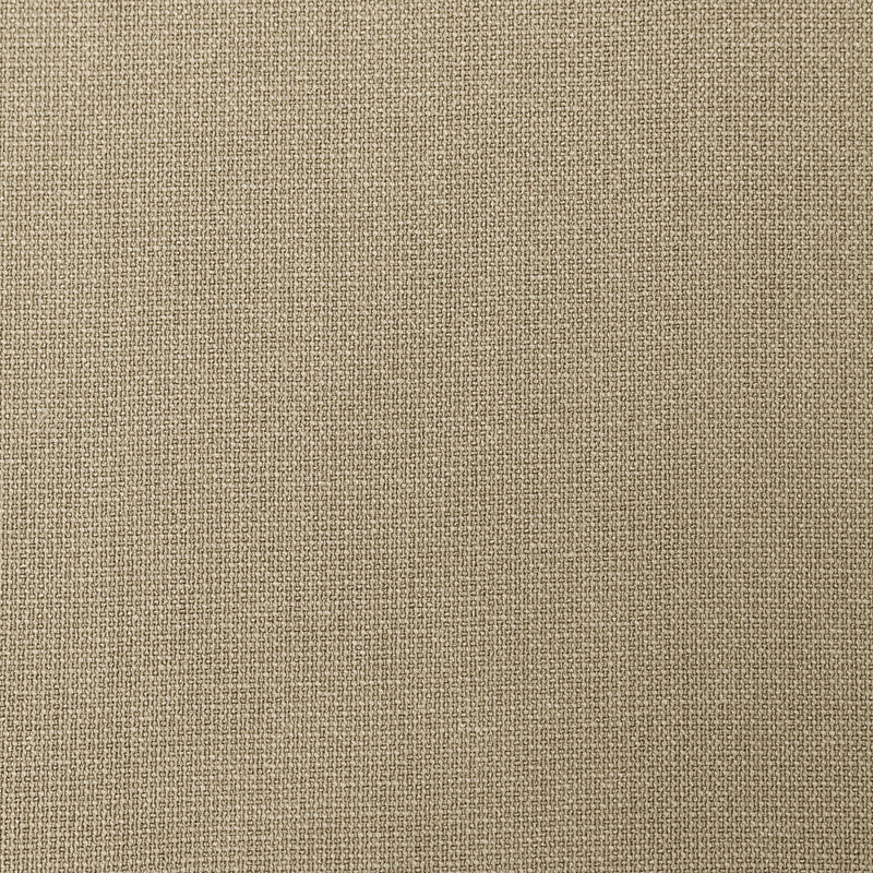 Close-up of beige blackout curtain fabric with textured weave pattern