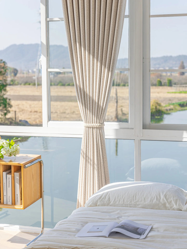 French Starry Three-dimensional Jacquard Curtains With A Thick Velvet Texture