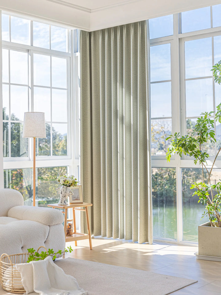 French Starry Three-dimensional Jacquard Curtains With A Thick Velvet Texture