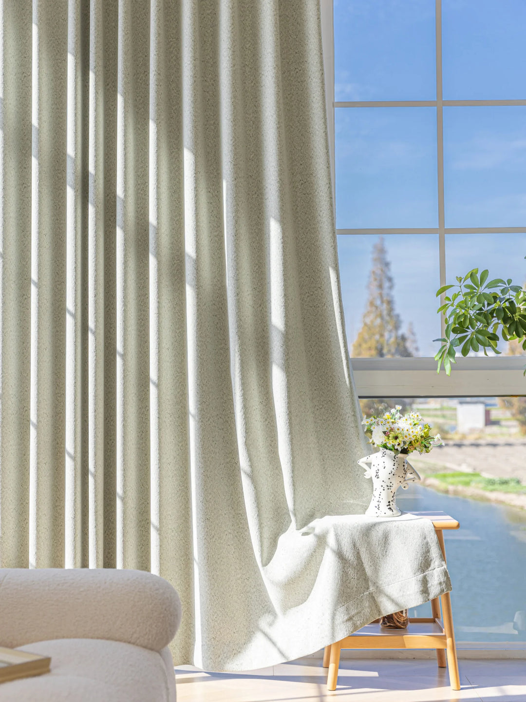 French Starry Three-dimensional Jacquard Curtains With A Thick Velvet Texture