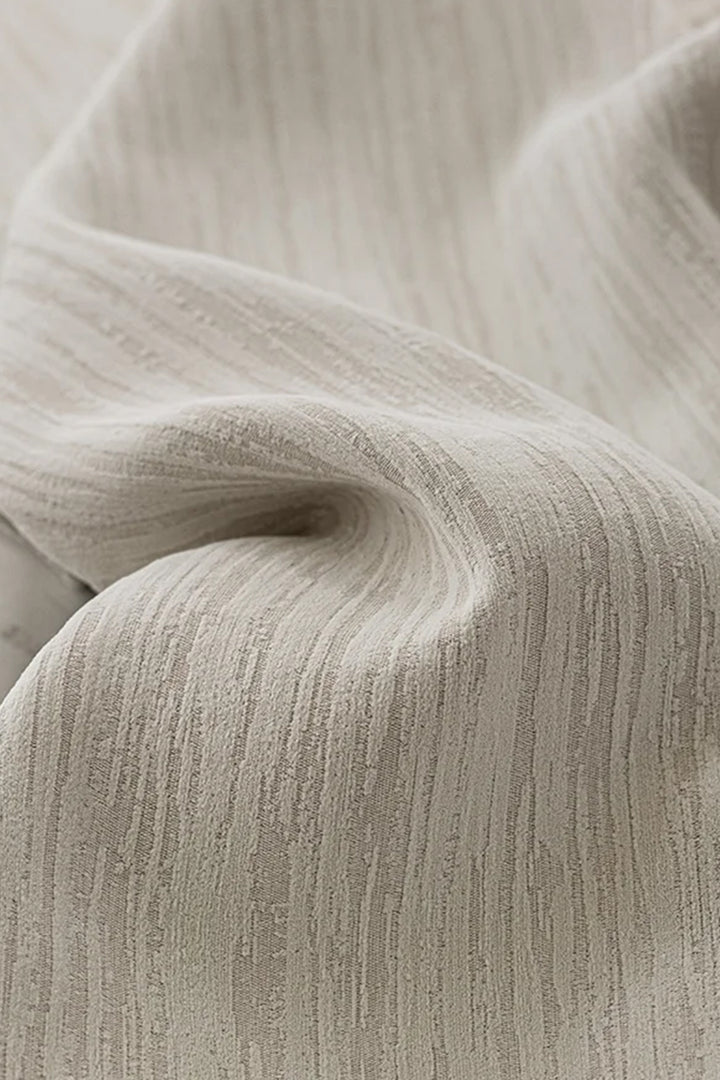 Nature's Embrace Chenille Curtains - Organic Tree Pattern Window Drapes for Cozy Living