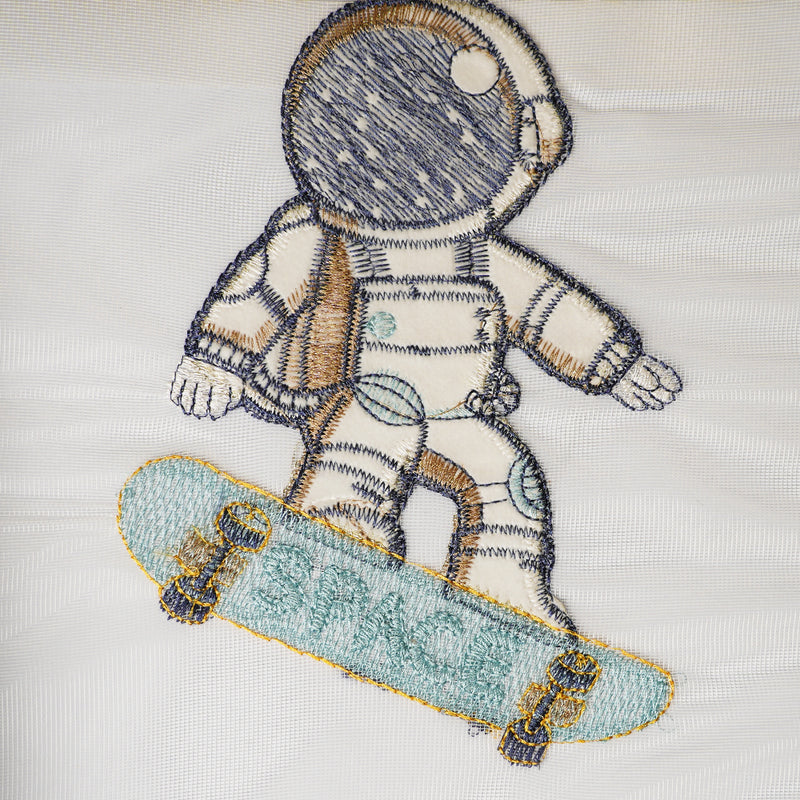 Astronaut｜Sheer curtain fabric sample｜TH002
