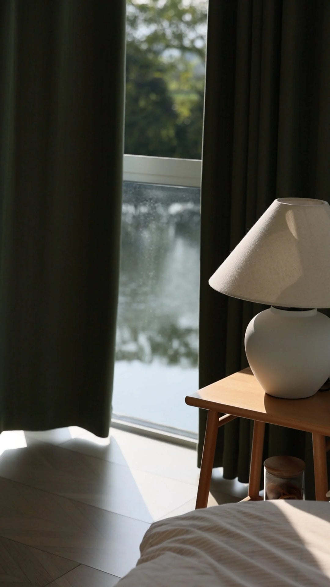 Superior Sense Bark Pressed Wrinkle, Super Soft Chenille Curtains