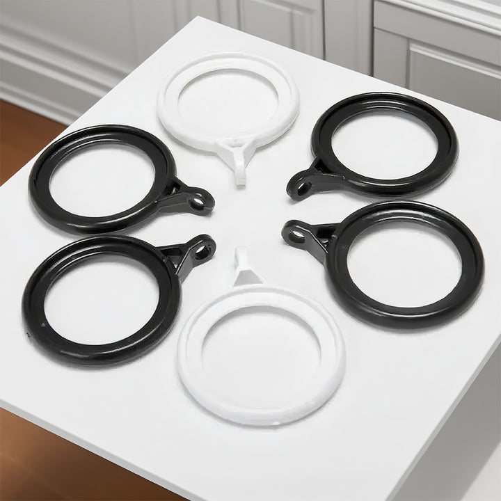 1.57-Inch Inner Diameter Perforated Thickened Silent Curtain Ring (Pack of 30)