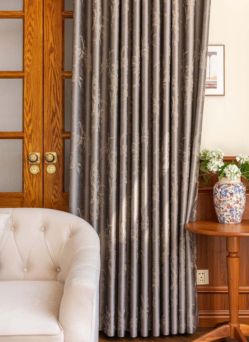 Luxury Jacquard Weave Elegance Window Drapes