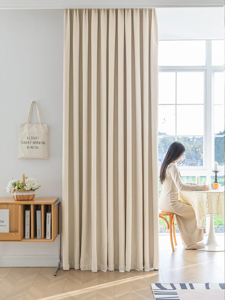 Warm And Romantic High Quality Texture Gold Cotton Chenille Curtains