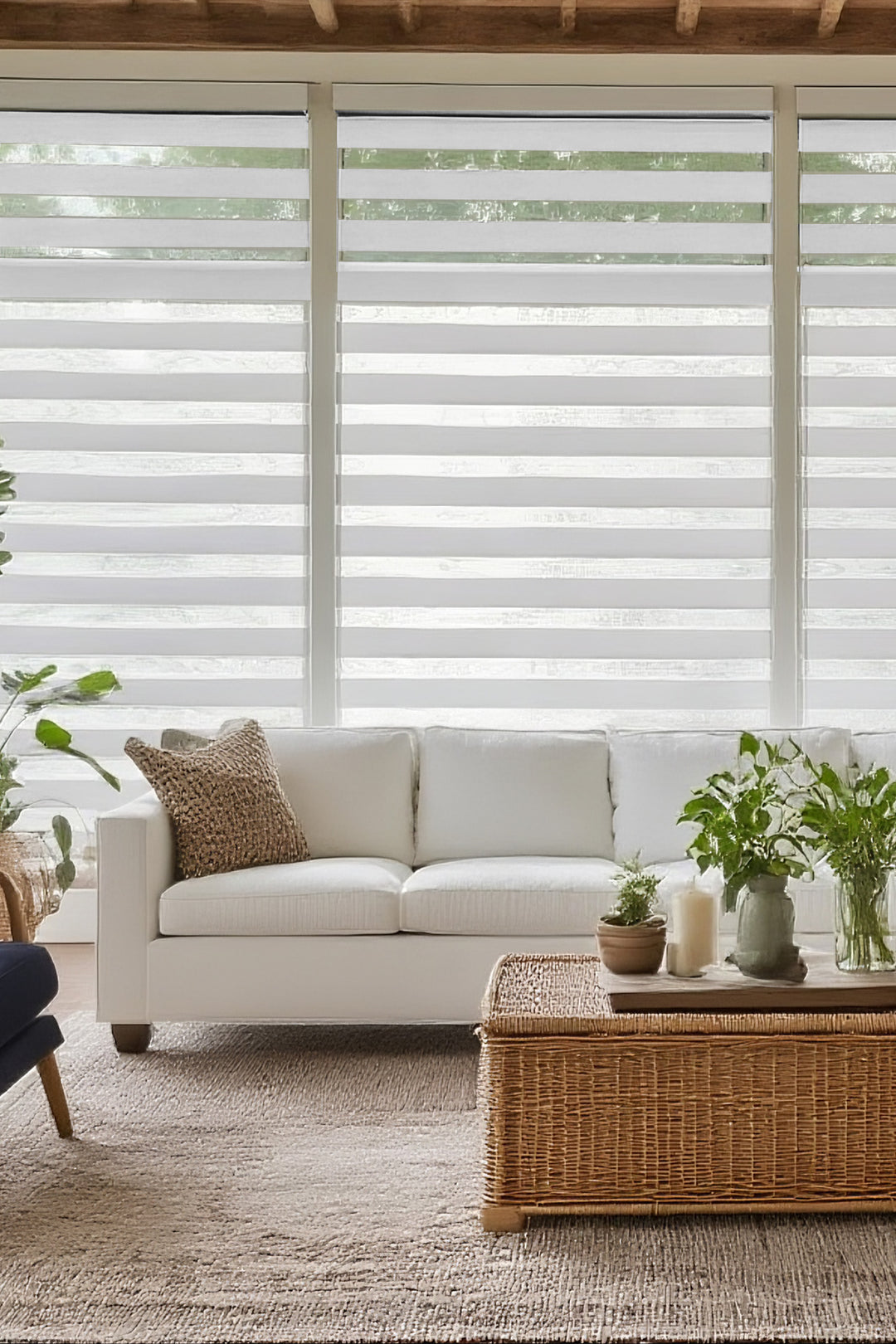 ‌Shangri-La AquaShield Elegant Waterproof Roller Curtain