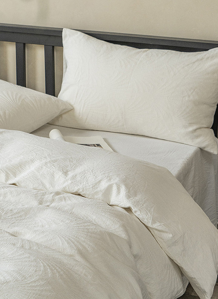 Luxury Organic Cloud-Weave Cotton Bed Set for Sensitive Skin，BareSkin-Friendly