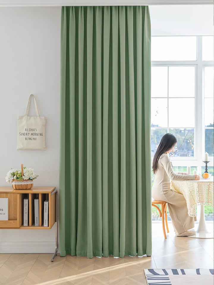 Warm And Romantic High Quality Texture Gold Cotton Chenille Curtains