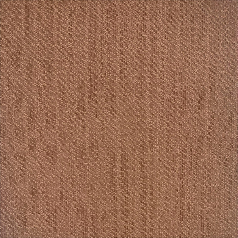 Textured brown blackout curtain fabric close-up, woven thermal window treatment material