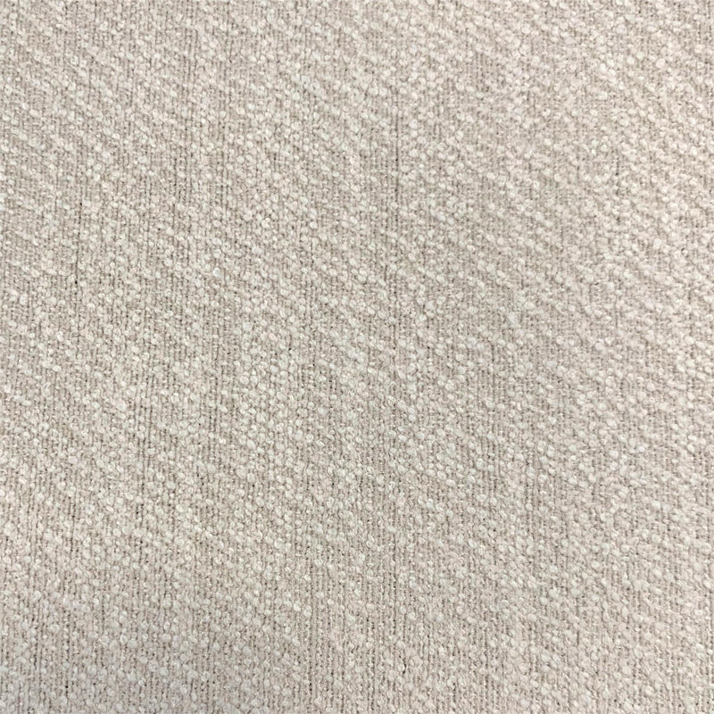 Close-up of textured beige curtain fabric with a woven pattern, ideal for blackout or thermal curtains.