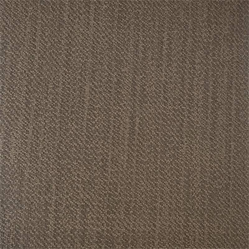 Close-up of textured brown blackout curtain fabric, ideal for thermal window coverings