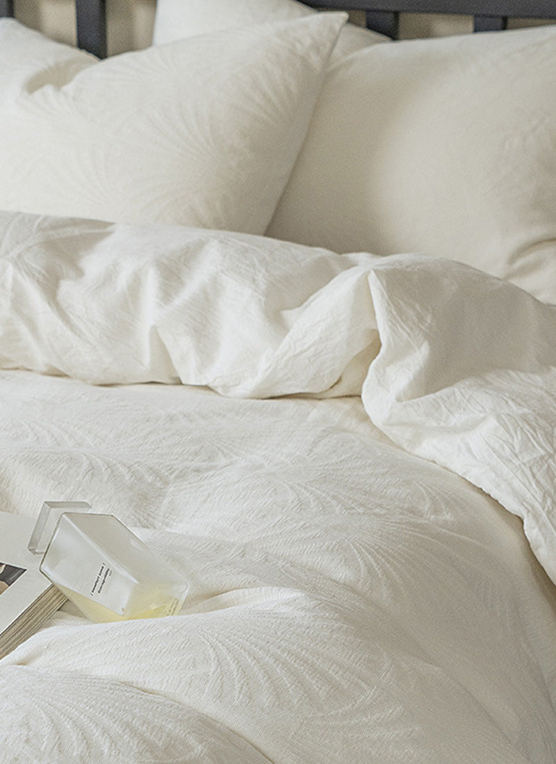 Luxury Organic Cloud-Weave Cotton Bed Set for Sensitive Skin，BareSkin-Friendly