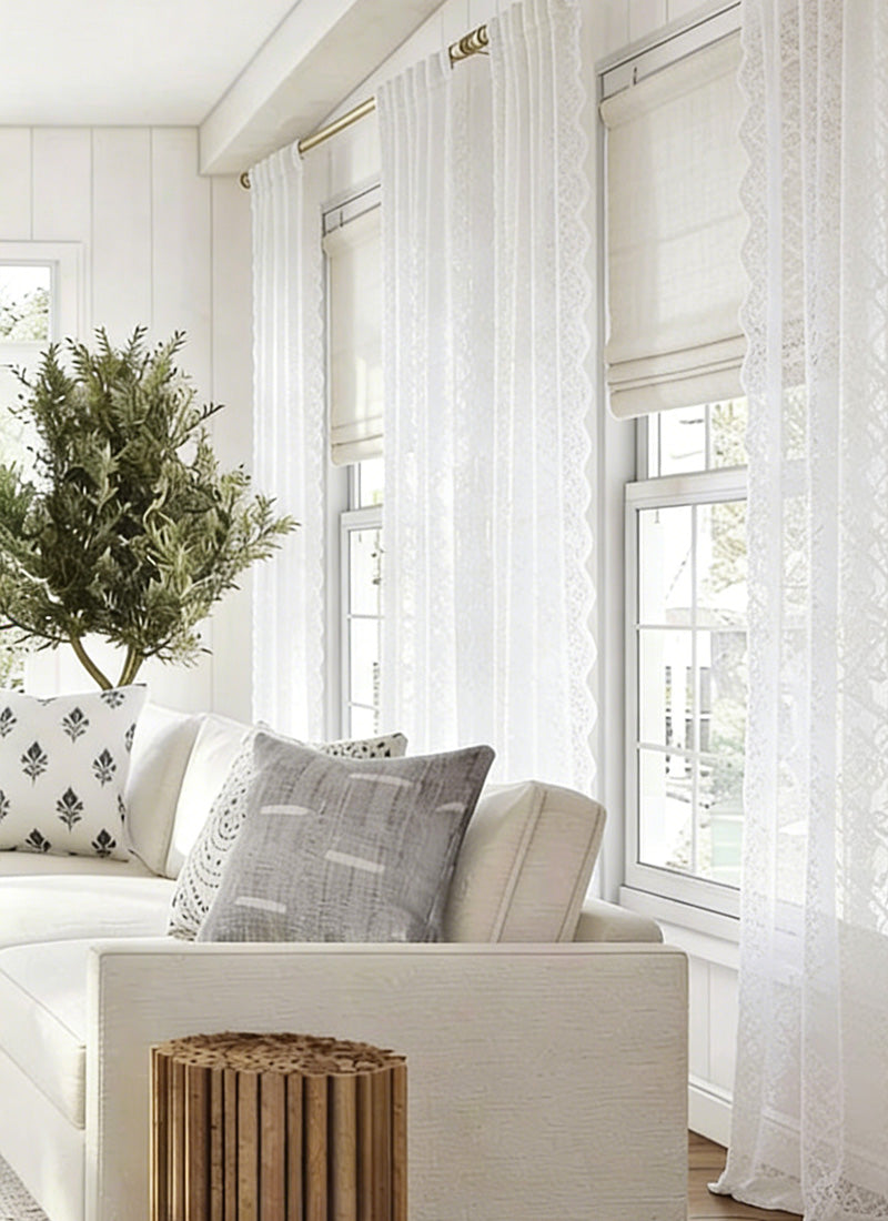 Antique French Lace Curtains (non customized)