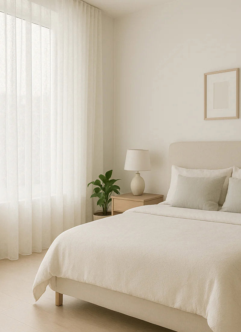 Elegant Crown Delicate High-Precision Embroidery Sheer Curtains