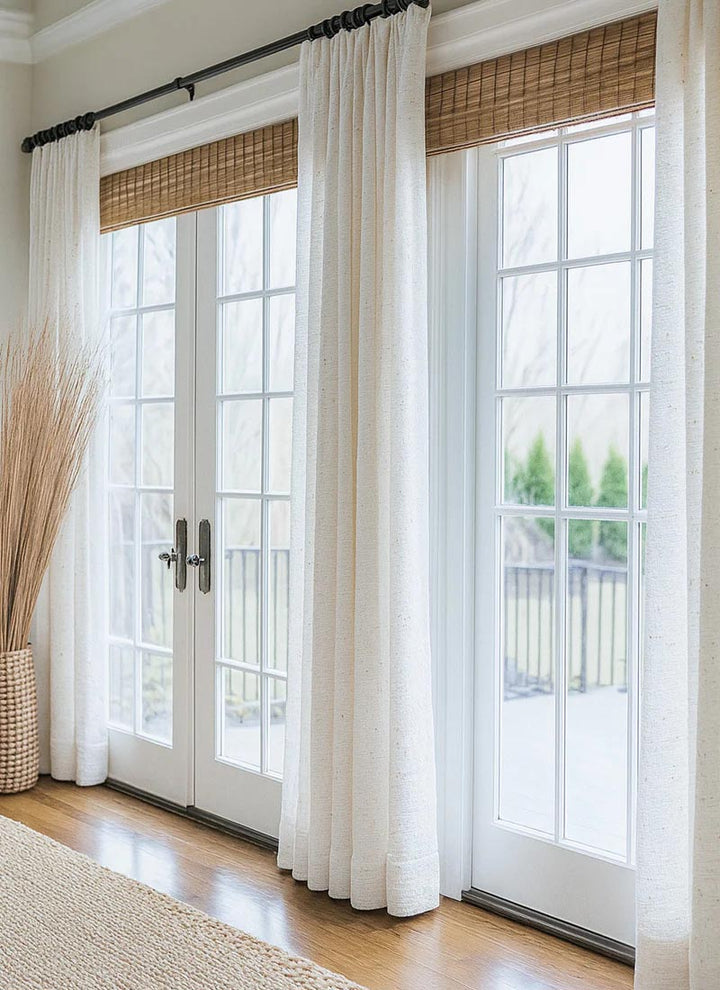 Elegant Crown Delicate High-Precision Embroidery Sheer Curtains
