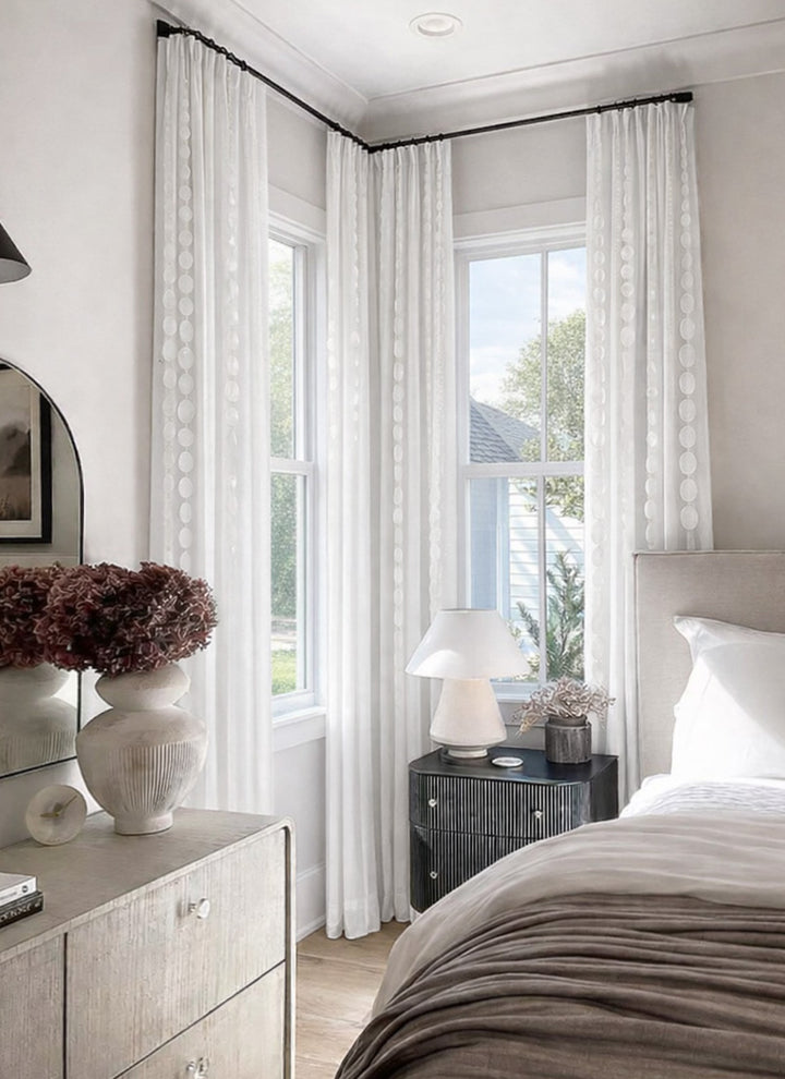 ‌Dreamy Whisper Toothpick Sheer Curtains