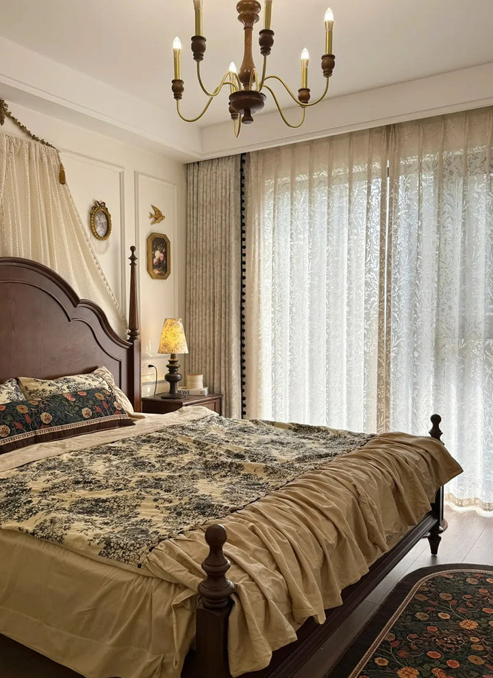 French Vintage Chenille Blackout Curtains