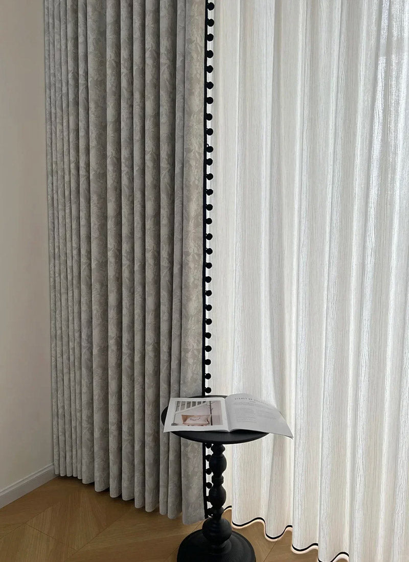 French Vintage Chenille Blackout Curtains