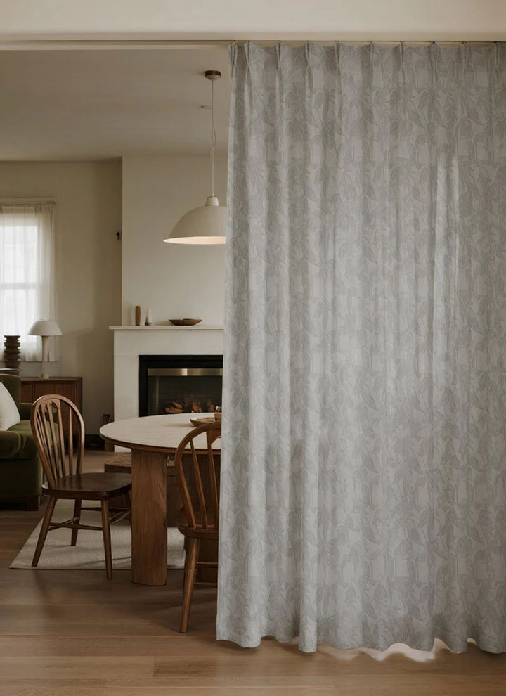 Nature-Inspired Whispering Leaf Sheer Curtains-allowing natural light to softly cascade through, enhancing the elegance of any room.