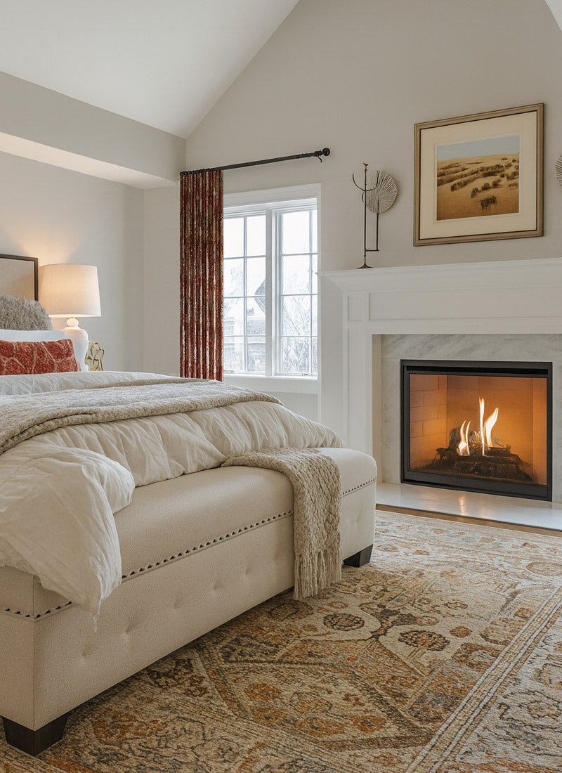 Luxury Curtains with Floral Pattern