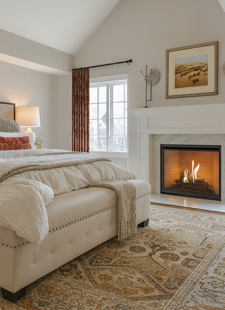 Luxury Curtains with Floral Pattern