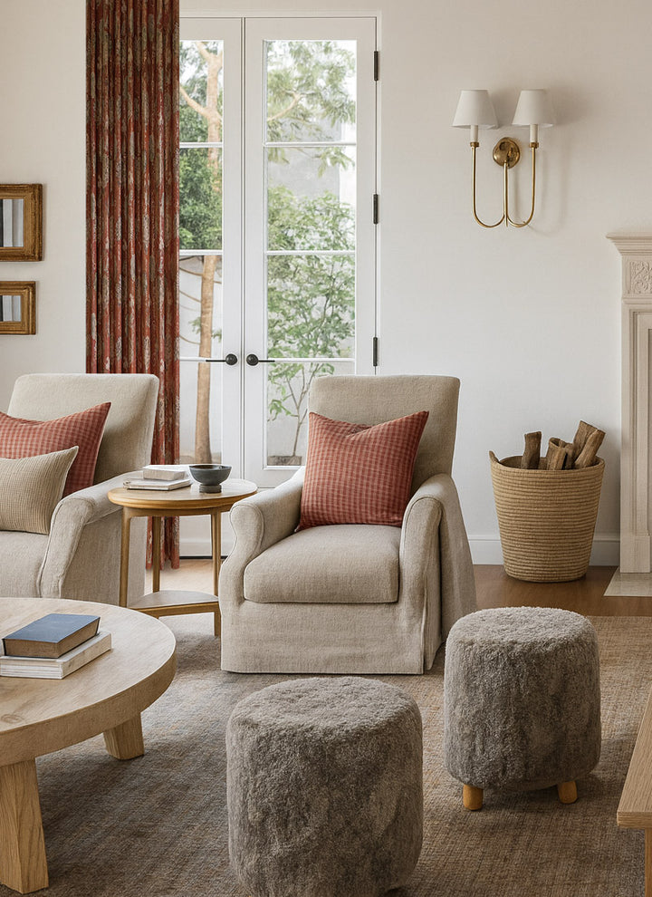 Luxury Curtains with Floral Pattern