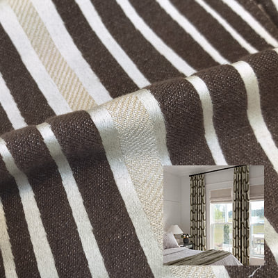 Mocha Dash｜High-Precision curtain fabric sample｜F88093-3