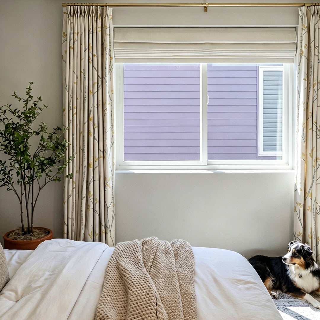 Hugmoom Country Floral Drapery – Pleated Blackout Curtains for Luxury Farmhouse Bedrooms (USA, EU)