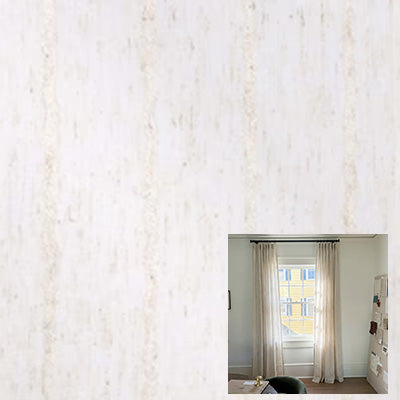 Hugmoom Customizable Linen Sheer Curtains for Living Room, Premium Vertical Stripe Linen Sheer Drapery Fabric, Custom Size Light Filtering Window Treatments, Luxury Linen Curtains for Modern American Home
