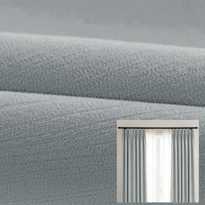 Hugmoom Dark Gray Chenille Blackout Curtains, Luxury Chenille Drapery Fabric for Custom Curtains, 100% Blackout Drapes for Bedroom, High-End Window Treatments for American Home
