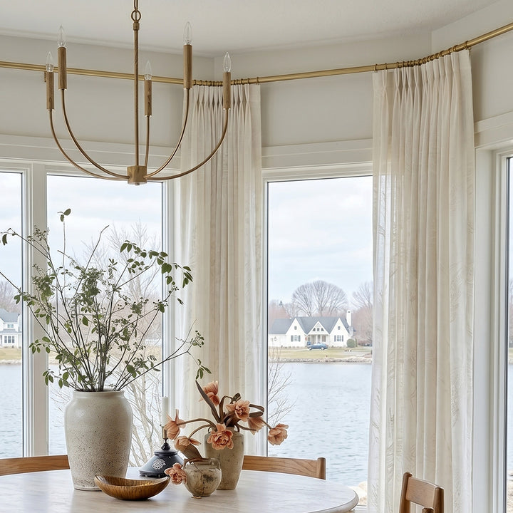 Hugmoom Light Filtering Floral Jacquard Sheers – Soft White Drapes for Lakeside Dining Rooms (US, UK, EU)
