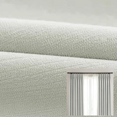 Hugmoom Light Gray Premium Chenille Blackout Curtains, Soft Chenille Drapery Fabric for Custom Window Treatments, 100% Blackout Curtains for Deep Sleep, Elegant Window Coverings for Modern Home
