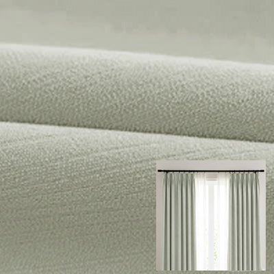 Hugmoom Light Sage Chenille Blackout Curtains, Soft Chenille Drapery Fabric for Custom Curtains, 100% Blackout Drapes for Bedroom, Elegant Window Treatments for American Home
