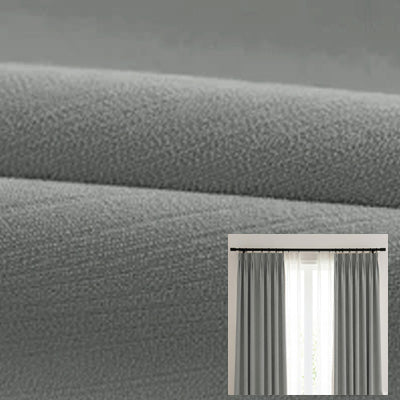 Hugmoom Premium Dark Gray Chenille Blackout Curtains, Luxury Chenille Drapery Fabric for Custom Window Treatments, 100% Blackout Curtains for Deep Sleep, High-End Window Coverings for American Home