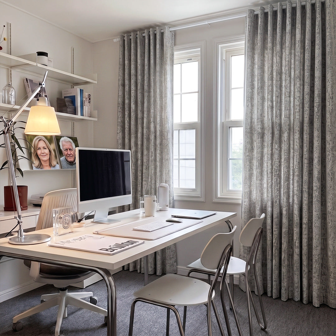Hugmoom Vintage Revival Linen Blend Curtain Custom Quiet Luxury For Estate Farmhouse Light Grey Vintage Custom Curtains Minimalist Home Office North America